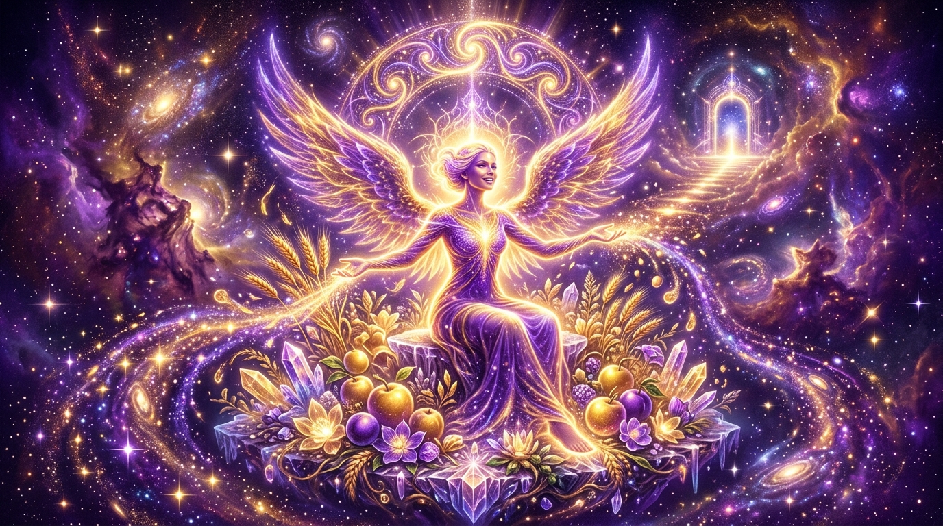 Engelszahl 18 in goldenes Licht getaucht als Symbol für Phasenabschluss und Belohnung