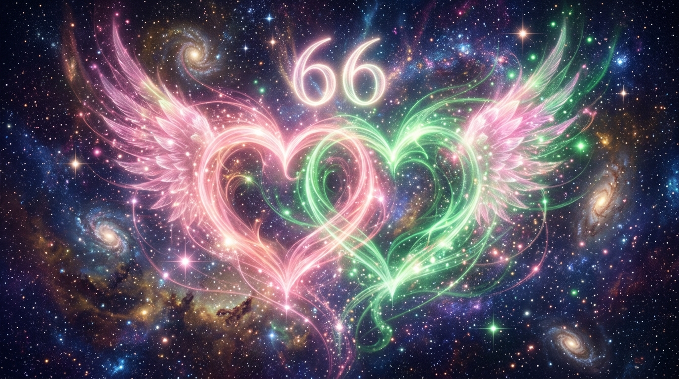 Engelszahl 66 Bedeutung -- Herzenergie und Liebe
